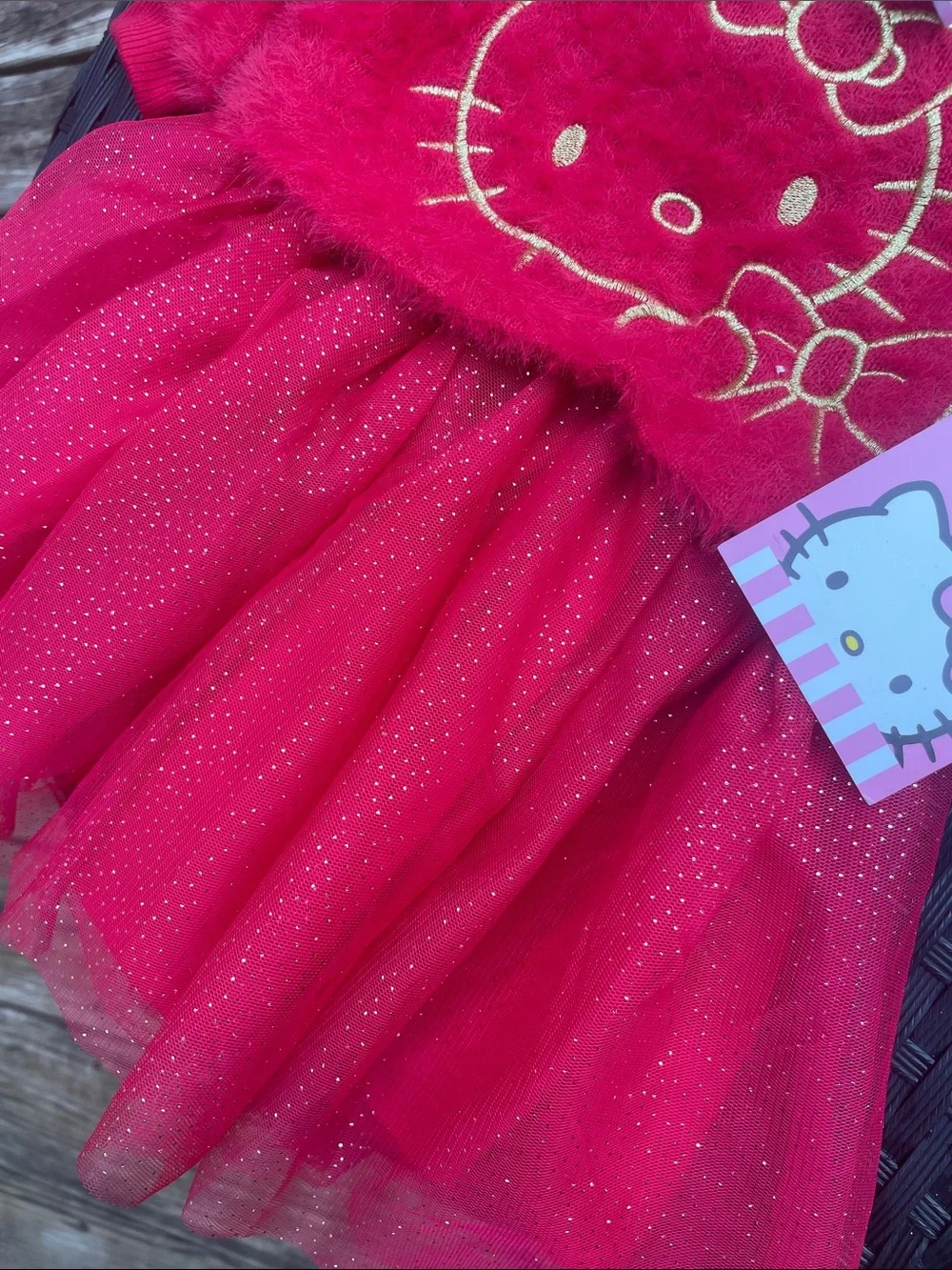 NWT- Hello Kitty Toddler Girls Knit Tutu Dress Size 12M
